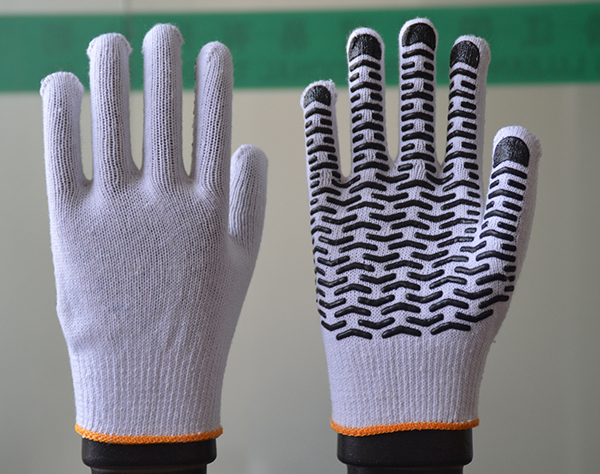 PVC DOTTON WORK GLOVES